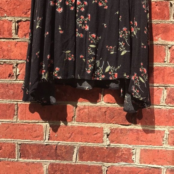 Free People Tree Swing Black Floral Tunic Dress - Picture 9 of 10
